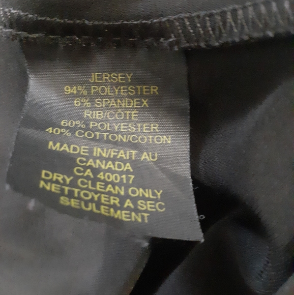 Periphery Women's Jersey Top Long Sleeve Assymetrical Front Hem Black Size XL - Picture 5 of 7